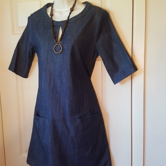 DENIM DRESS. - Picture 4 of 7
